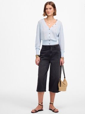 Madewell Denim Culottes in Bloomsbury Wash, size 24 (NWT)
